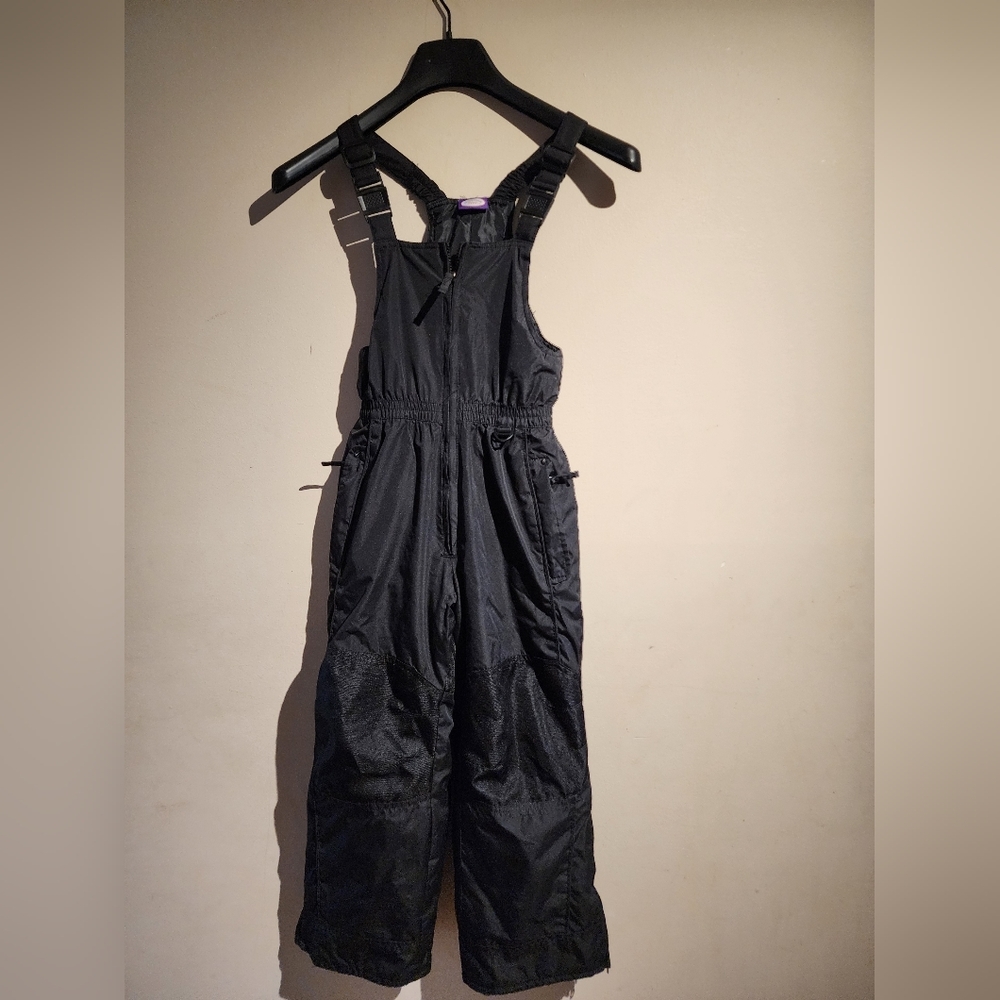 Girls 6/6X Black Snow Bibs Ski Pants Flawless LKN